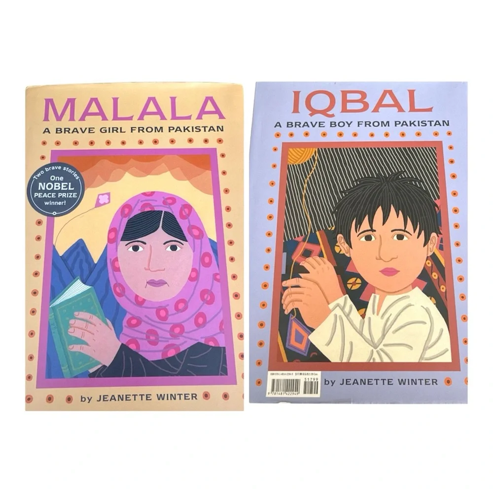 Malala & Iqbal Brave Kids from Pakistan Flip Book by Jeanette Winter Reversible